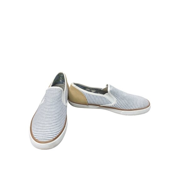 Tommy Bahama womans blue tan Slip-On loafers shoes Size 10 SKU 8868 - Picture 1 of 15